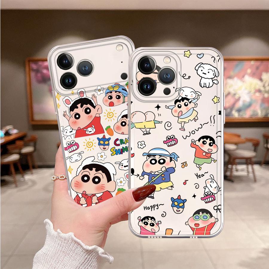 Apple Iphone 15 - Мягкий чехол для телефона Cra-yons Shin-chans