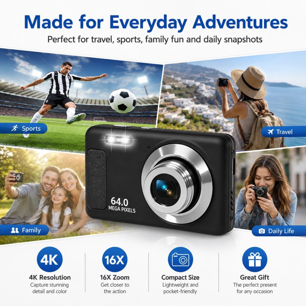 Портативная цифровая камера 4K – обзор и цена Electronic Gadgets For Home
